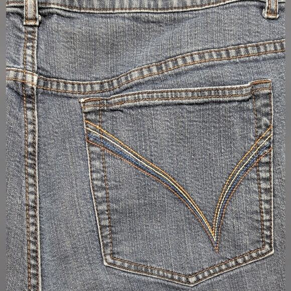 Lane Bryant Venezia High Rise Flare Stretch Denim Jeans Y2K Stone Wash 2X 22W P - Picture 6 of 13